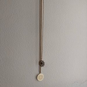 Gold Mandala Necklace Set